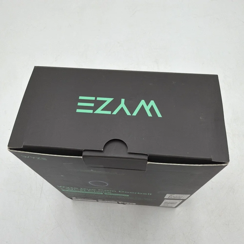 Wyze Duo Cam Battery Doorbell + Wi-Fi Chime, Black Open Box